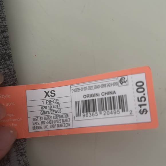 Grey crossover biker shorts - Picture 4 of 4